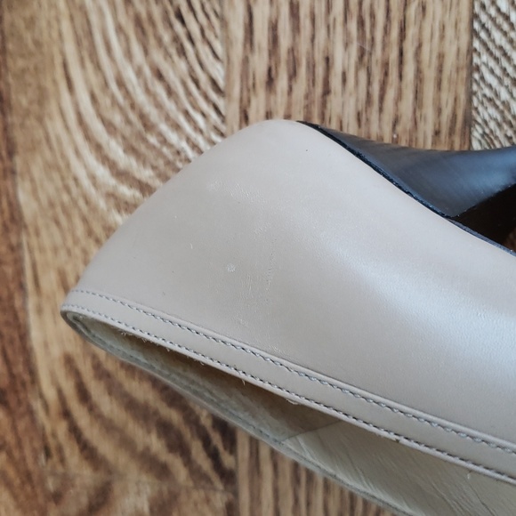 (9) Amalfi Made in Italy Neutral Tone Pointy Toe Leather Heels Formal Ocassion - Picture 15 of 16